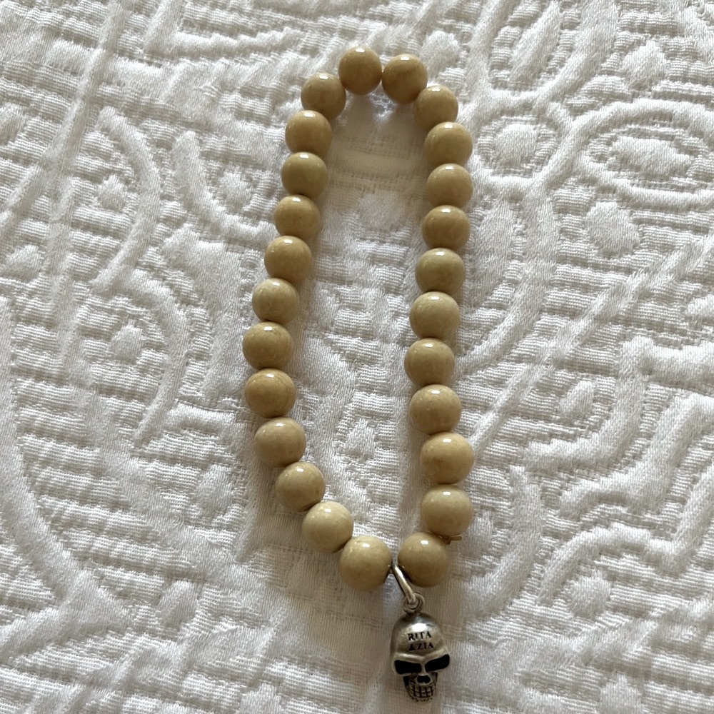 Rita & Zia skull ivory bracelet men unisex